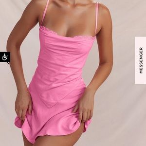 House of CB AURELIA FRENCH PINK HANKY HEM TOP